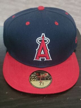 New Era Los Angeles Angels Navy and Red 59FIFTY Fitted Hat